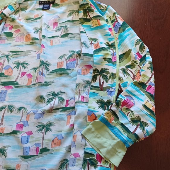 Anne Carson 100% Silk hoodie jacket blazer Size S - Picture 3 of 11